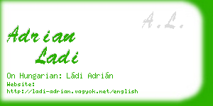 adrian ladi business card