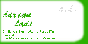 adrian ladi business card